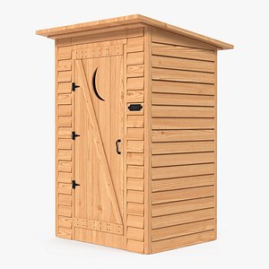 New Wooden Outhouse Toilet