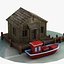 Wooden Lake House and Boat