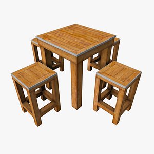 Small Wooden Table Set
