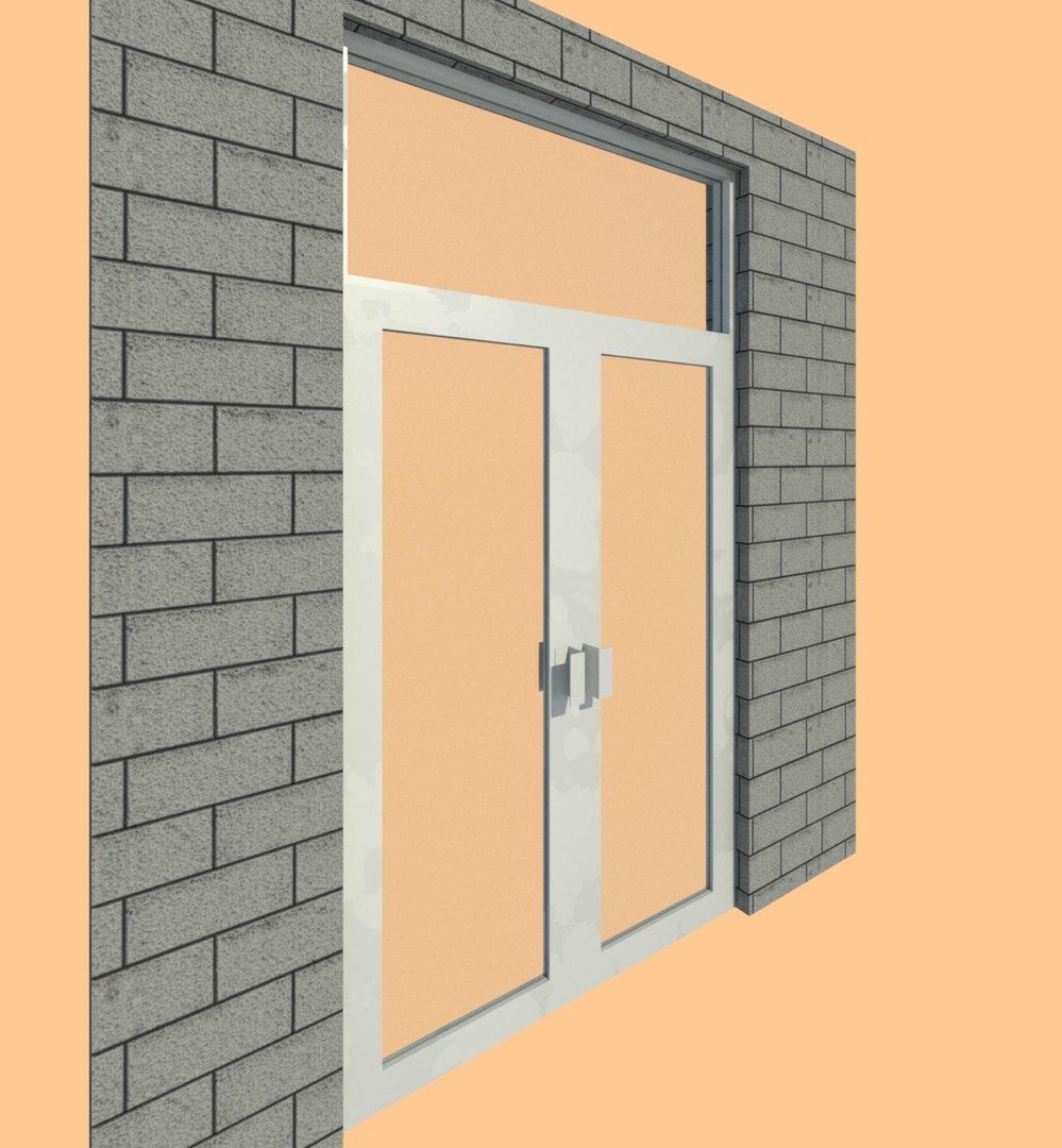 3D Aluminium Window Model - TurboSquid 1997375
