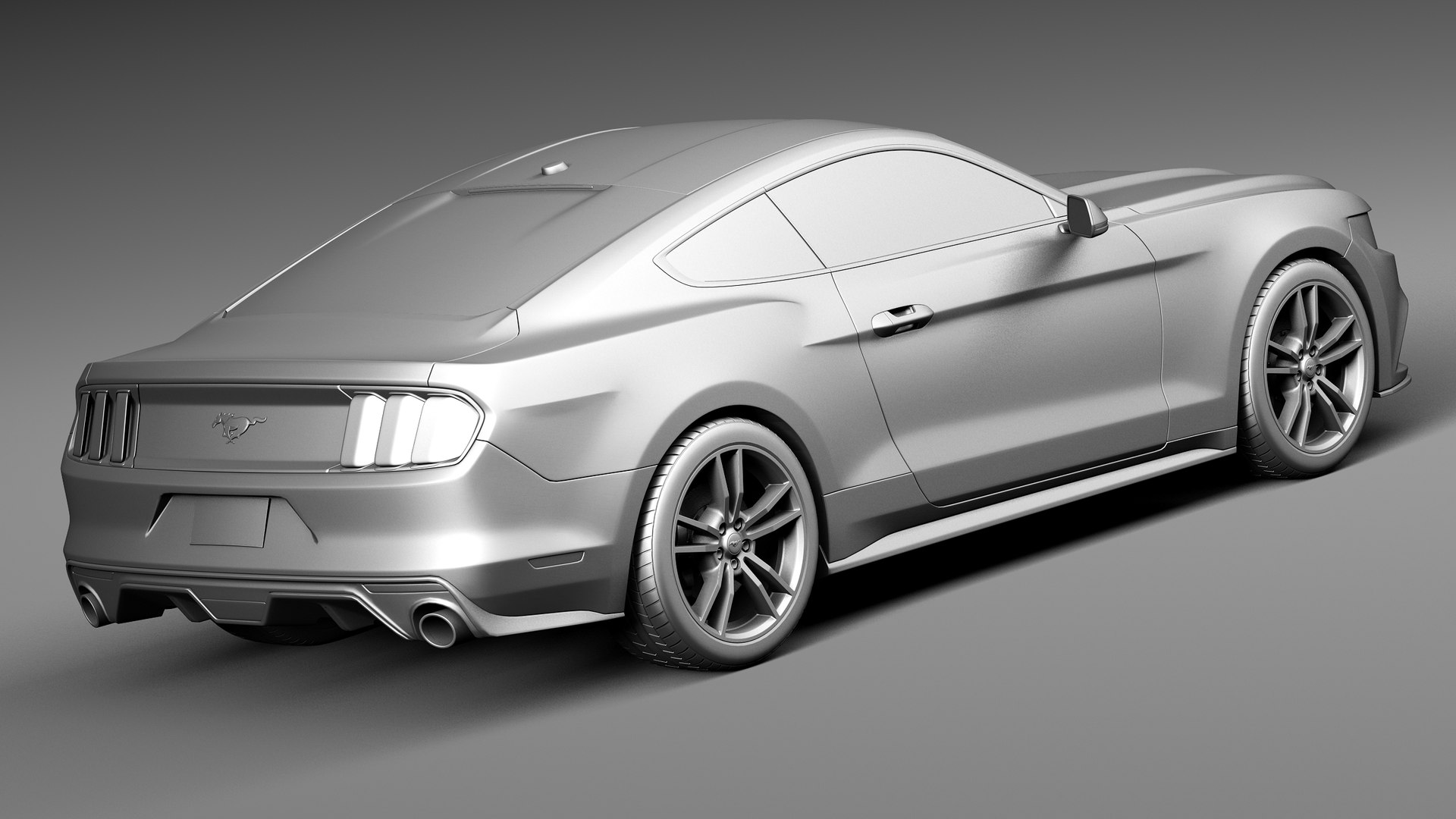 2015 Mustang Ecoboost 3d Model