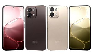 3D Oppo A6 Pro 5G Brown And Gold model