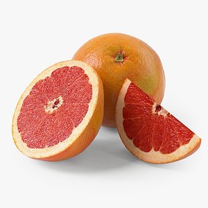 3D Grapefruit Set model