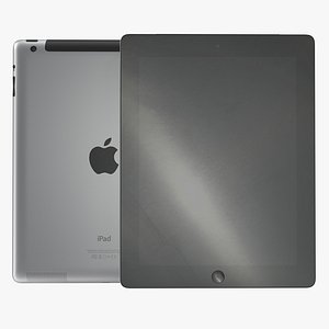 ipad retina cellular black 3d 3ds