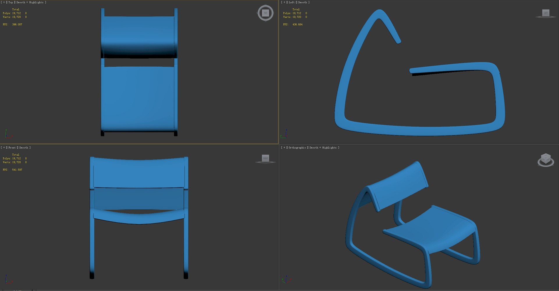 3ds Max G-chair