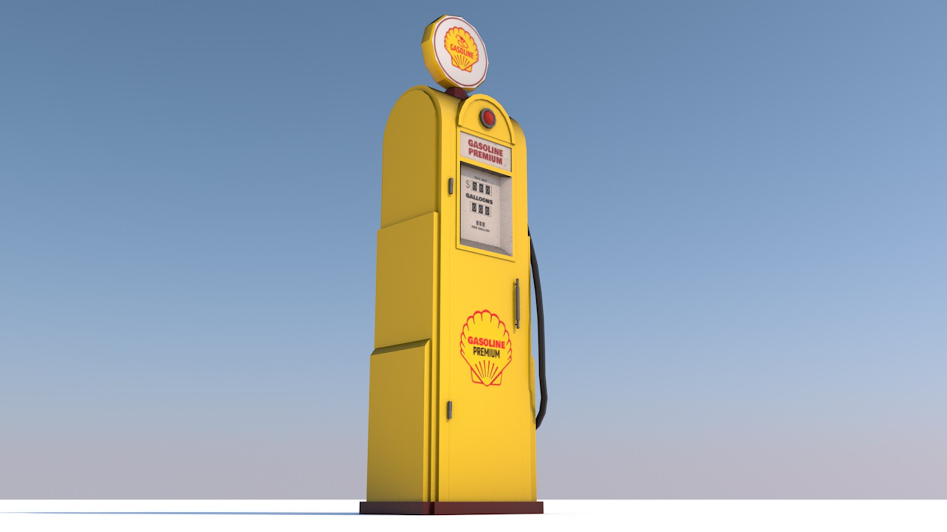 3D 3 Fuel Gas Pump Station - Game Ready Low Poly - TurboSquid 2226430