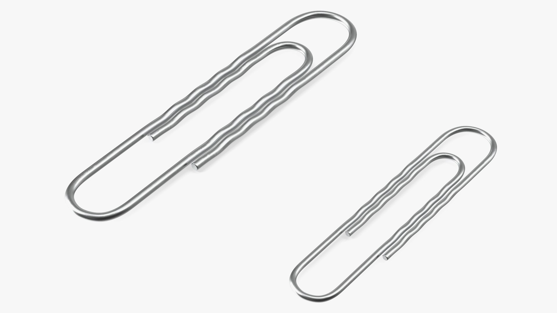 Metal Paper Clips Collection 3D model TurboSquid 1885928