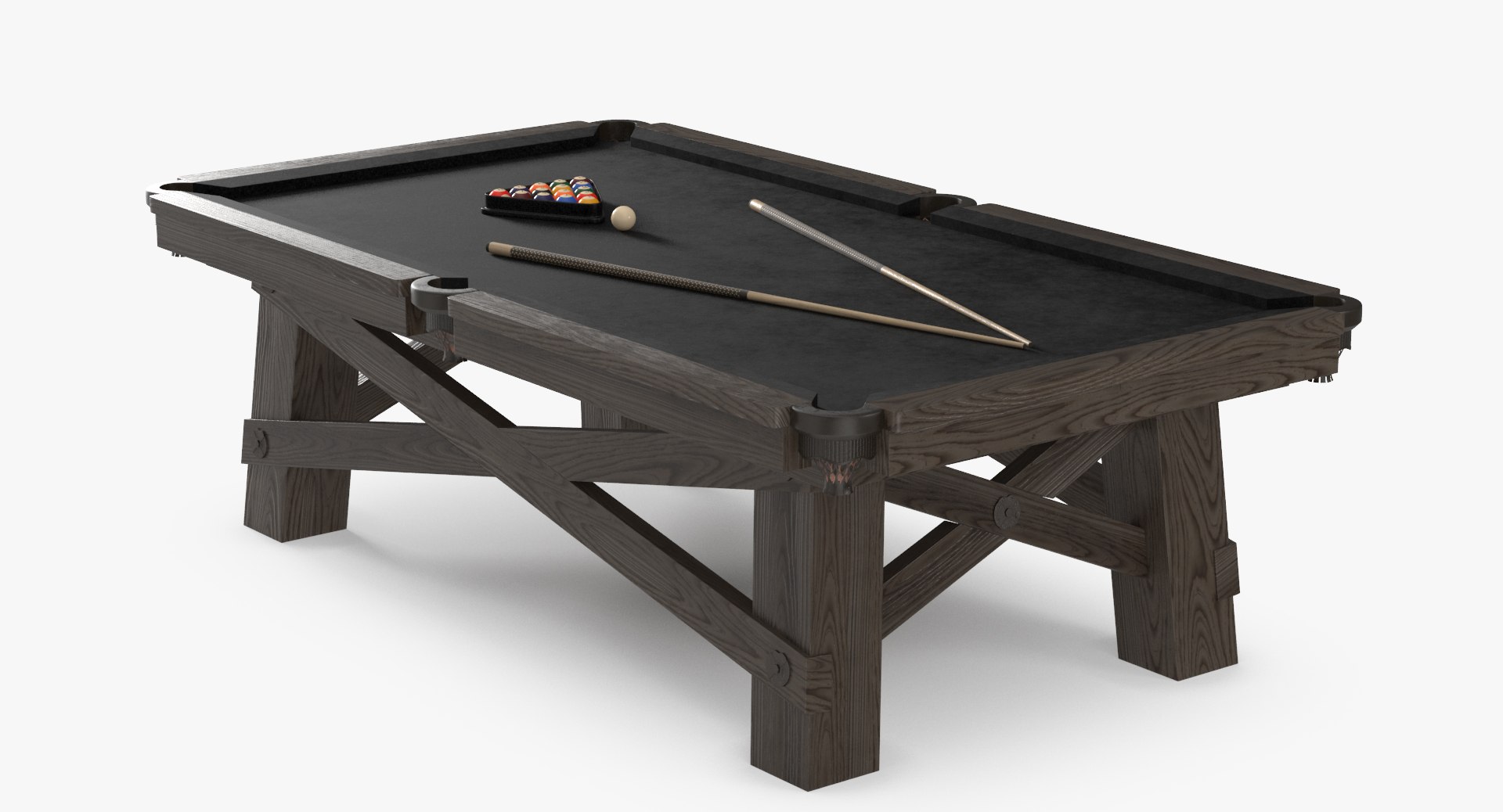 3D Model Loft Pool Table - TurboSquid 1286874