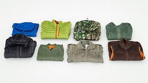 Coat and Jacket Collection military sport hiking down urban 3D