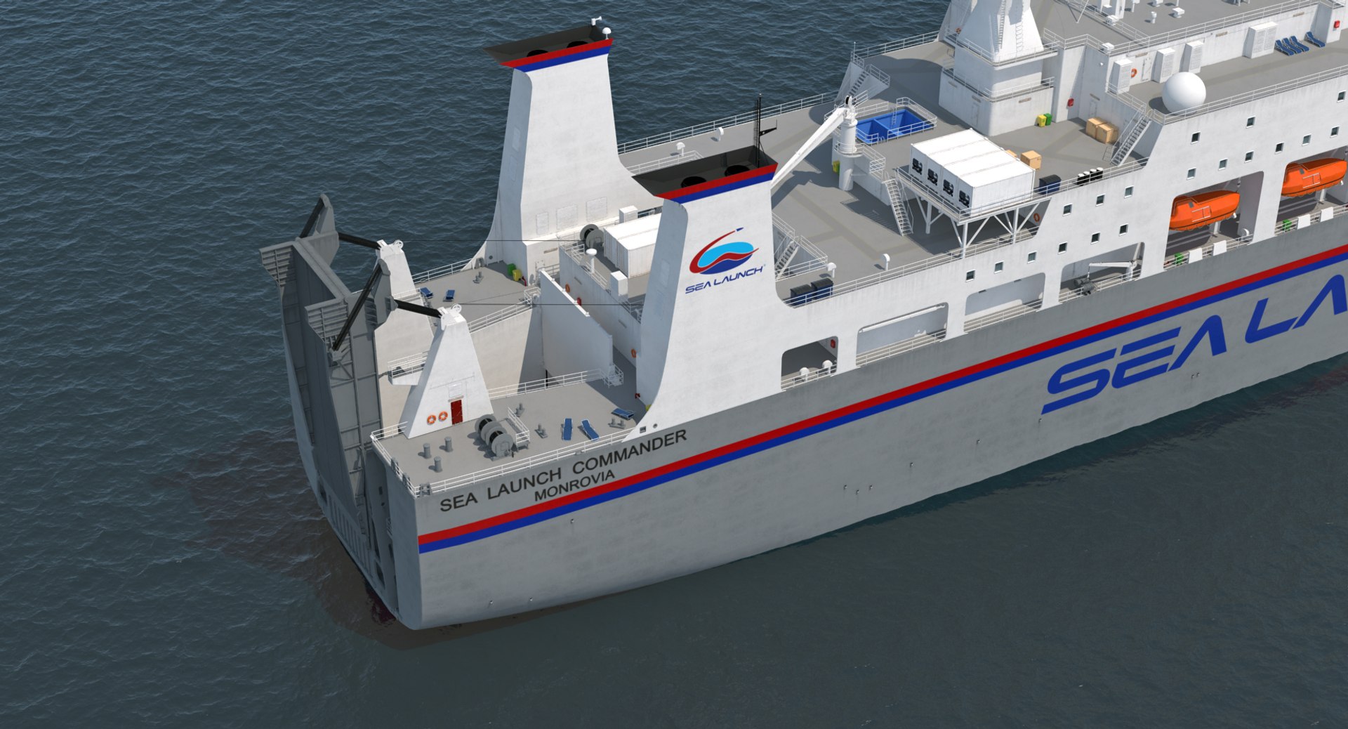 3D command ship sea launch - TurboSquid 1240833