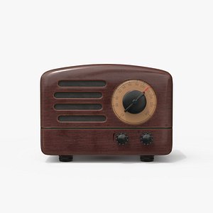 retro style bluetooth radio 3D