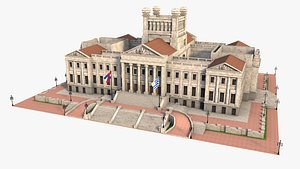 Palace of Uruguay v2 3D model