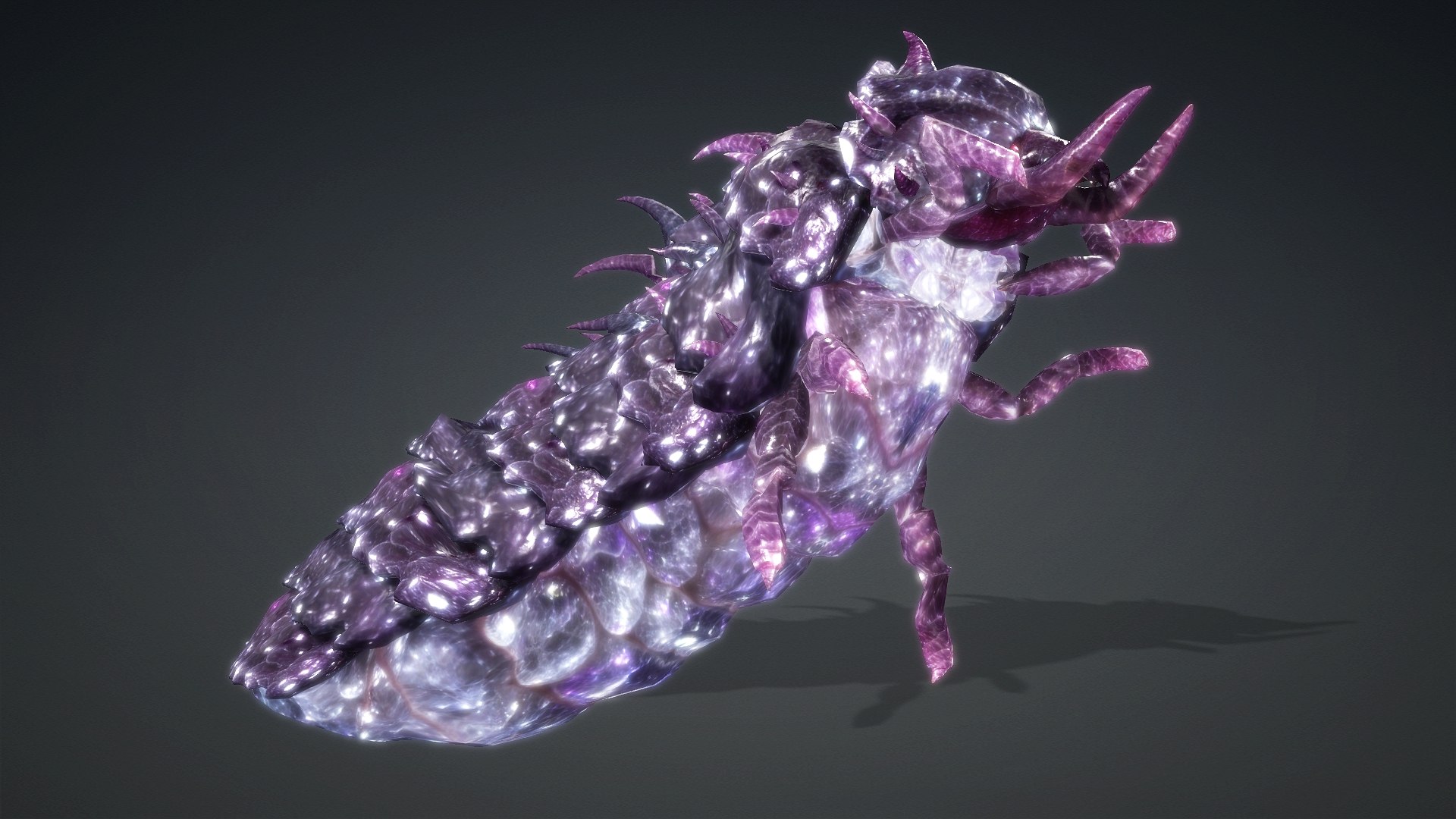 3D Larva-V2b model https://p.turbosquid.com/ts-thumb/m6/DfsGdk/sP/preview11/jpg/1778755450/1920x1080/fit_q87/6a2f9bd4023815b35dad7571d42cee69b37b7ea1/preview11.jpg