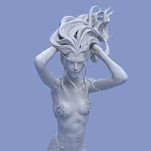 3D mermaid sculpture