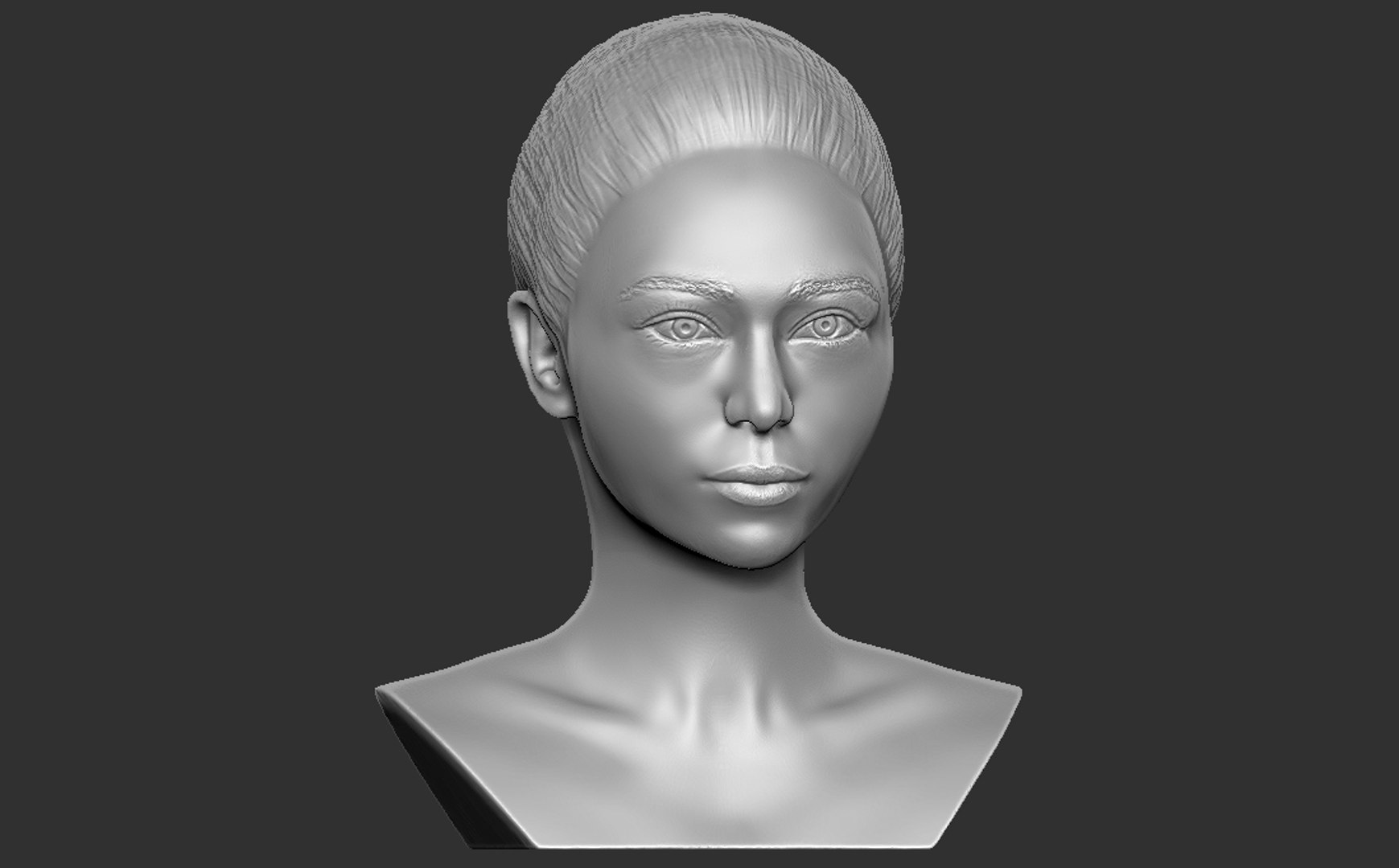 Bust Asian Woman Printing 3D Model - TurboSquid 1657490