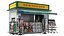 Detailed Newspapers Stand Kiosk