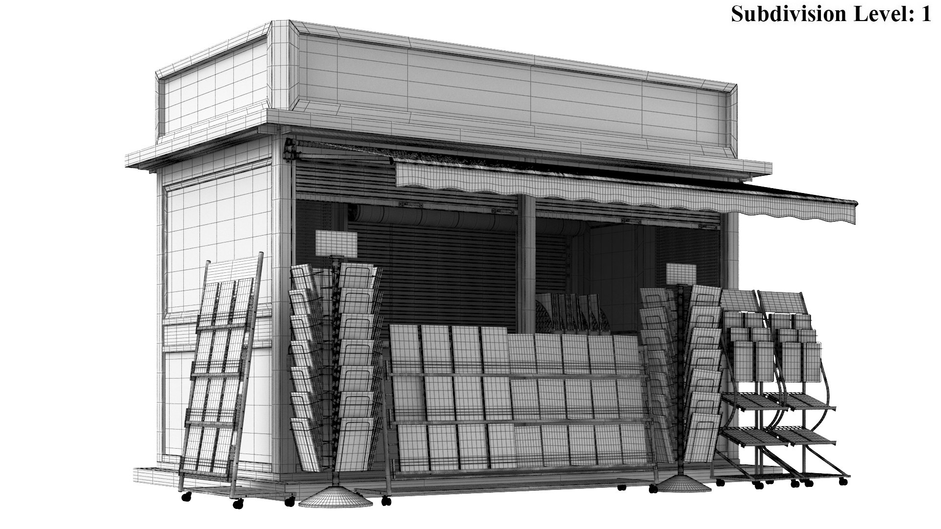 3D Detailed Newspapers Stand Kiosk https://p.turbosquid.com/ts-thumb/m6/GVYdpK/Wo/10/jpg/1696229079/1920x1080/fit_q87/20e8934fb4e301729fefd240bb306d331a93faae/10.jpg