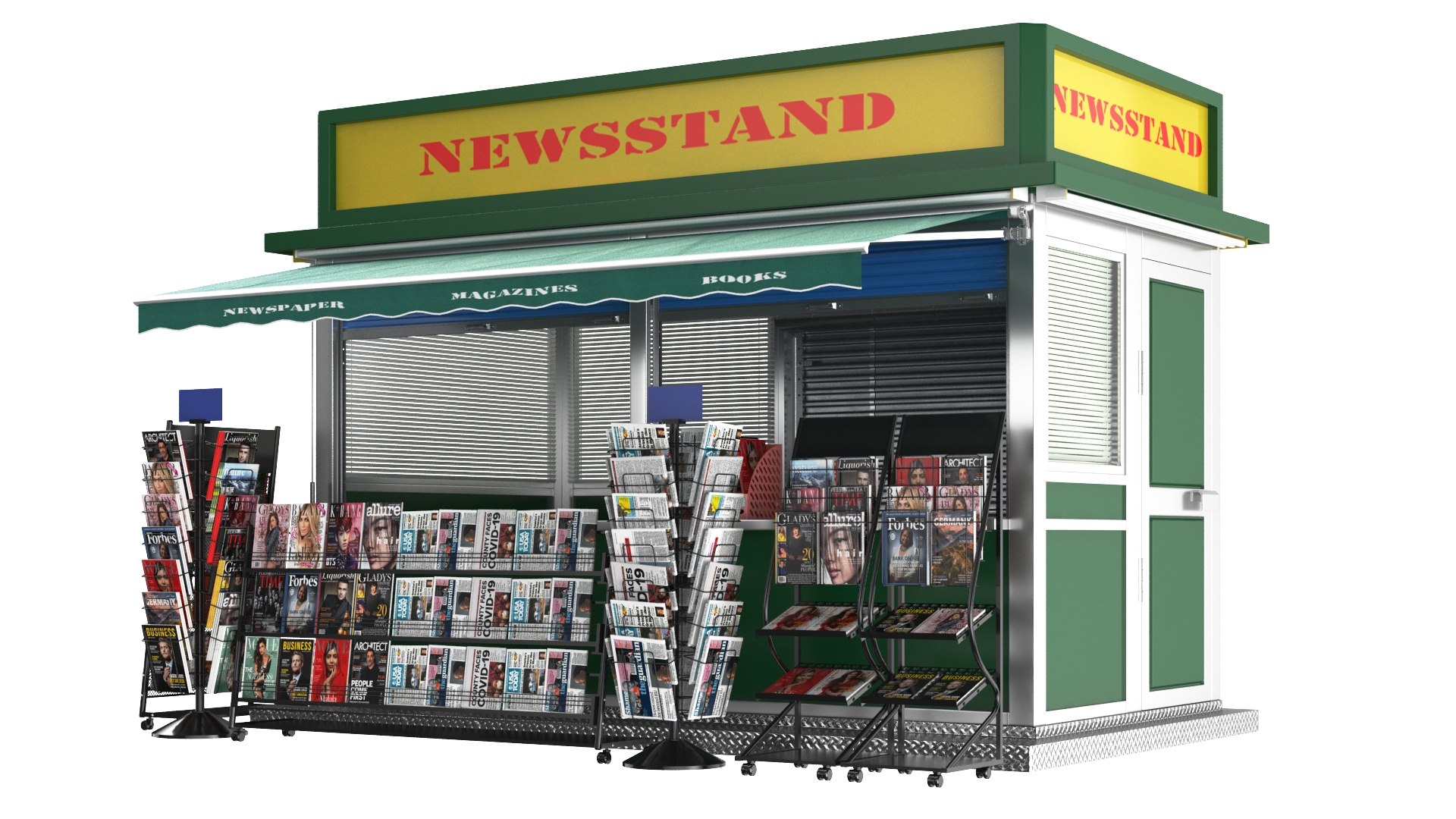 3D Detailed Newspapers Stand Kiosk https://p.turbosquid.com/ts-thumb/m6/GVYdpK/Zs/2/jpg/1696227681/1920x1080/fit_q87/d24735549ad8bb1db8a6a665cd4290b29fca18a5/2.jpg