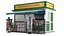 Detailed Newspapers Stand Kiosk