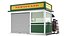 Detailed Newspapers Stand Kiosk