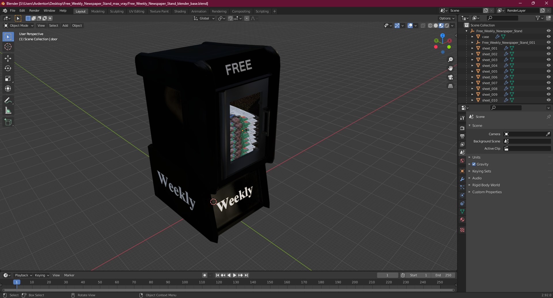 3D Free Weekly Newspaper Stand model https://p.turbosquid.com/ts-thumb/m6/LlKHWR/X9/freeweeklynewspaperstand3dmodel031/jpg/1717288644/1920x1080/fit_q87/b708b41aa30851ed2edaf6d8db9bf7fe4a9cbdb6/freeweeklynewspaperstand3dmodel031.jpg