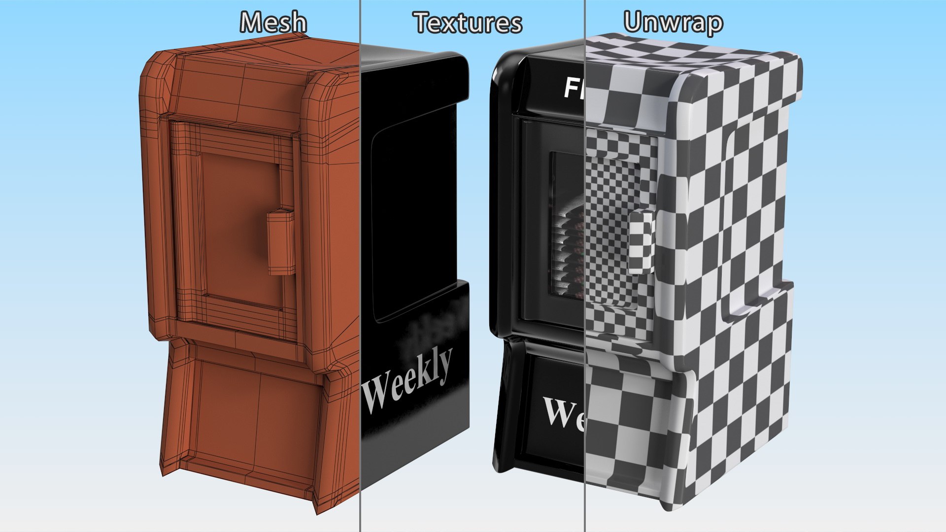 3D Free Weekly Newspaper Stand model https://p.turbosquid.com/ts-thumb/m6/LlKHWR/Zq/freeweeklynewspaperstand3dmodel014/jpg/1717288590/1920x1080/fit_q87/06c6e5c018a2657b959f45c58cac6c37abffd015/freeweeklynewspaperstand3dmodel014.jpg