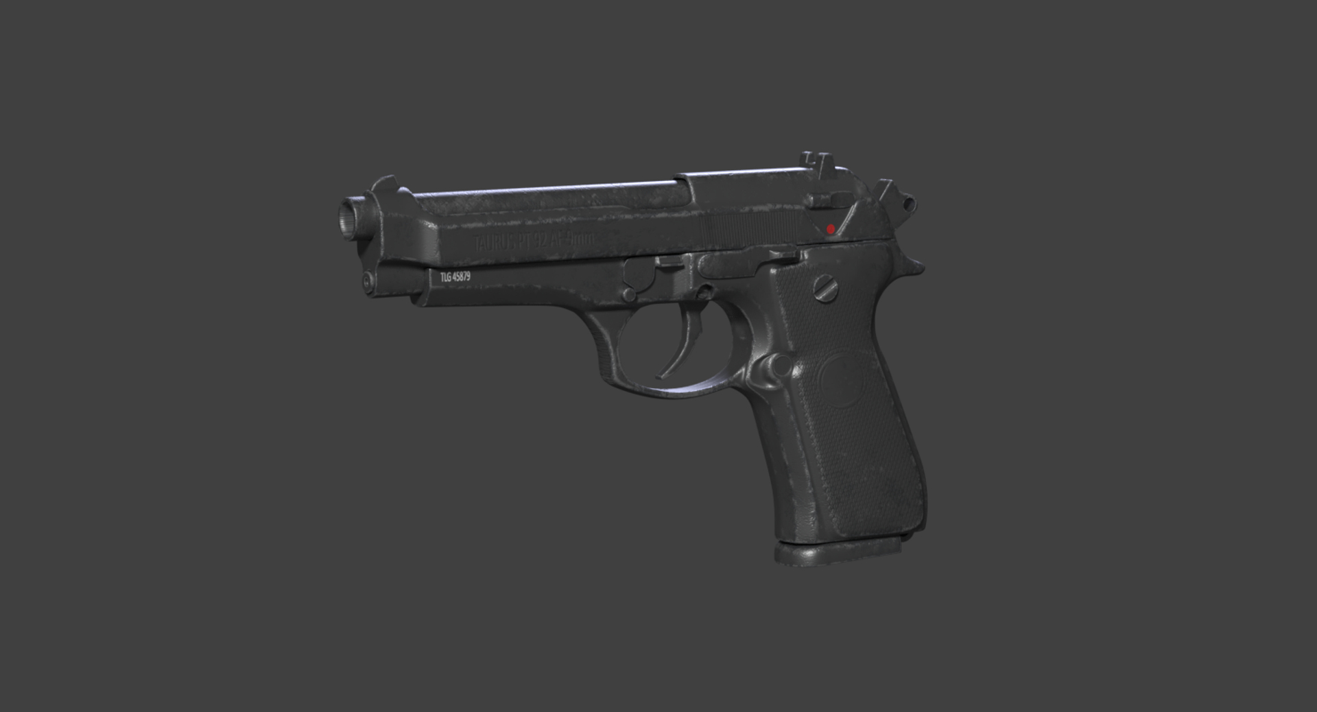 taurus pistol 3d model
