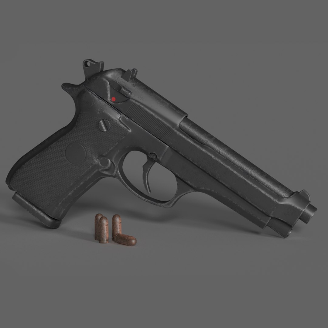 taurus pistol 3d model