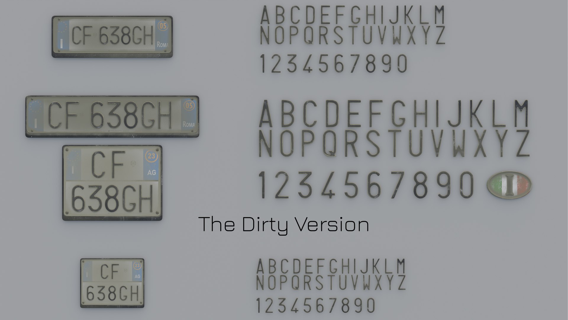 3D model Customizable Italian License Plate https://p.turbosquid.com/ts-thumb/m6/SywiTo/4d/preview04/jpg/1752581204/1920x1080/fit_q87/e9e43d334d305ff56a0e64eebbcb715939e01260/preview04.jpg