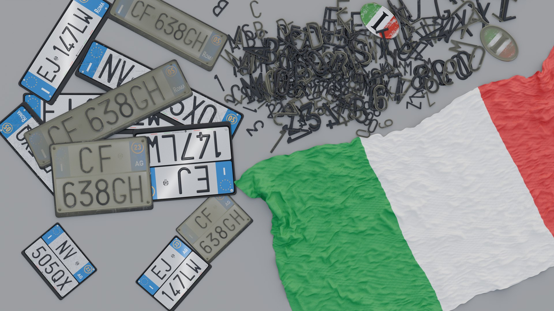 3D model Customizable Italian License Plate https://p.turbosquid.com/ts-thumb/m6/SywiTo/Gb/preview06/png/1752581353/1920x1080/fit_q87/a05c2aceb9966dc4638973c92f286306e7d2ae16/preview06.jpg