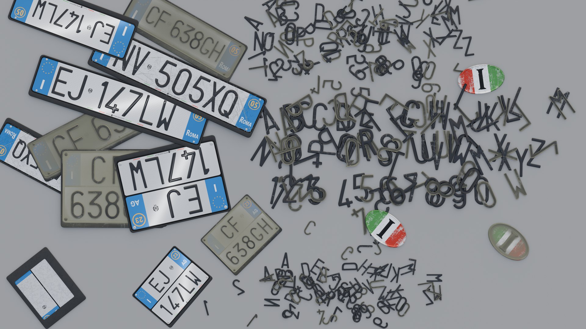 3D model Customizable Italian License Plate https://p.turbosquid.com/ts-thumb/m6/SywiTo/ki/preview10/png/1752581779/1920x1080/fit_q87/0f9f7b31ffbbaecb482e4f8891c6a8bdfbe2f897/preview10.jpg