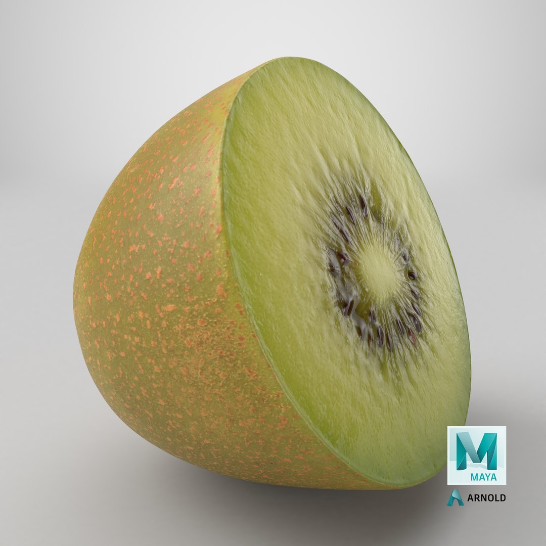 Golden Kiwi Half 3D model https://p.turbosquid.com/ts-thumb/m6/UTdyJZ/9U/stemcell_maya_arnold_render/png/1762232788/1920x1080/fit_q87/8953893d2a4a356891cc67ae99f43e409b321695/stemcell_maya_arnold_render.jpg