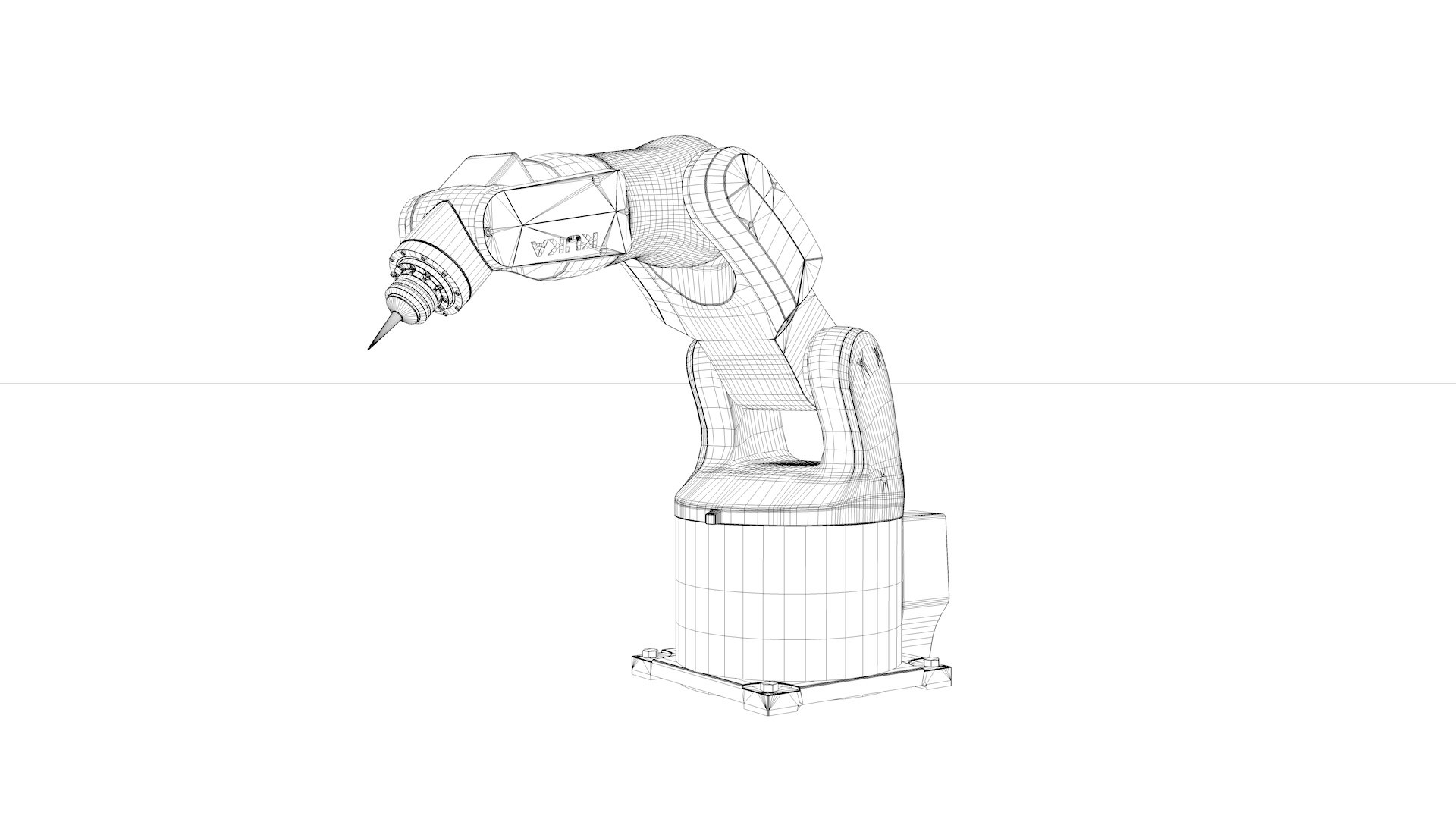 Robot Arm Kuka Agilus KR3 540 model https://p.turbosquid.com/ts-thumb/m6/Z7UiJj/3i/kr3_540wf0026/jpg/1620350182/1920x1080/fit_q87/7cabc66e4aa5eaadce8a2cdb6b0bb7b3dfd2dbc8/kr3_540wf0026.jpg