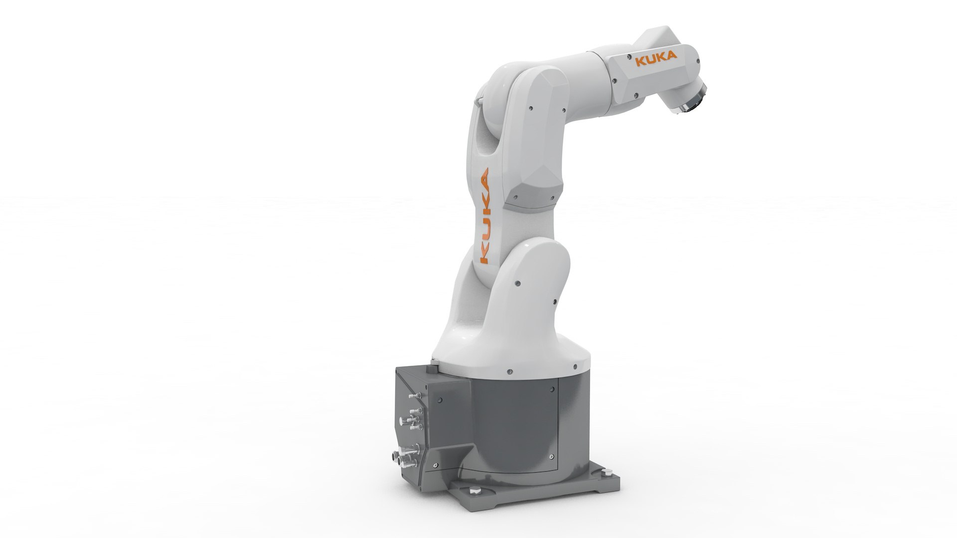 Robot Arm Kuka Agilus KR3 540 model https://p.turbosquid.com/ts-thumb/m6/Z7UiJj/8Q/kr3_540_0002/jpg/1620349878/1920x1080/fit_q87/963e3526b4bd62985d1702aaddb8809d1a54f68a/kr3_540_0002.jpg