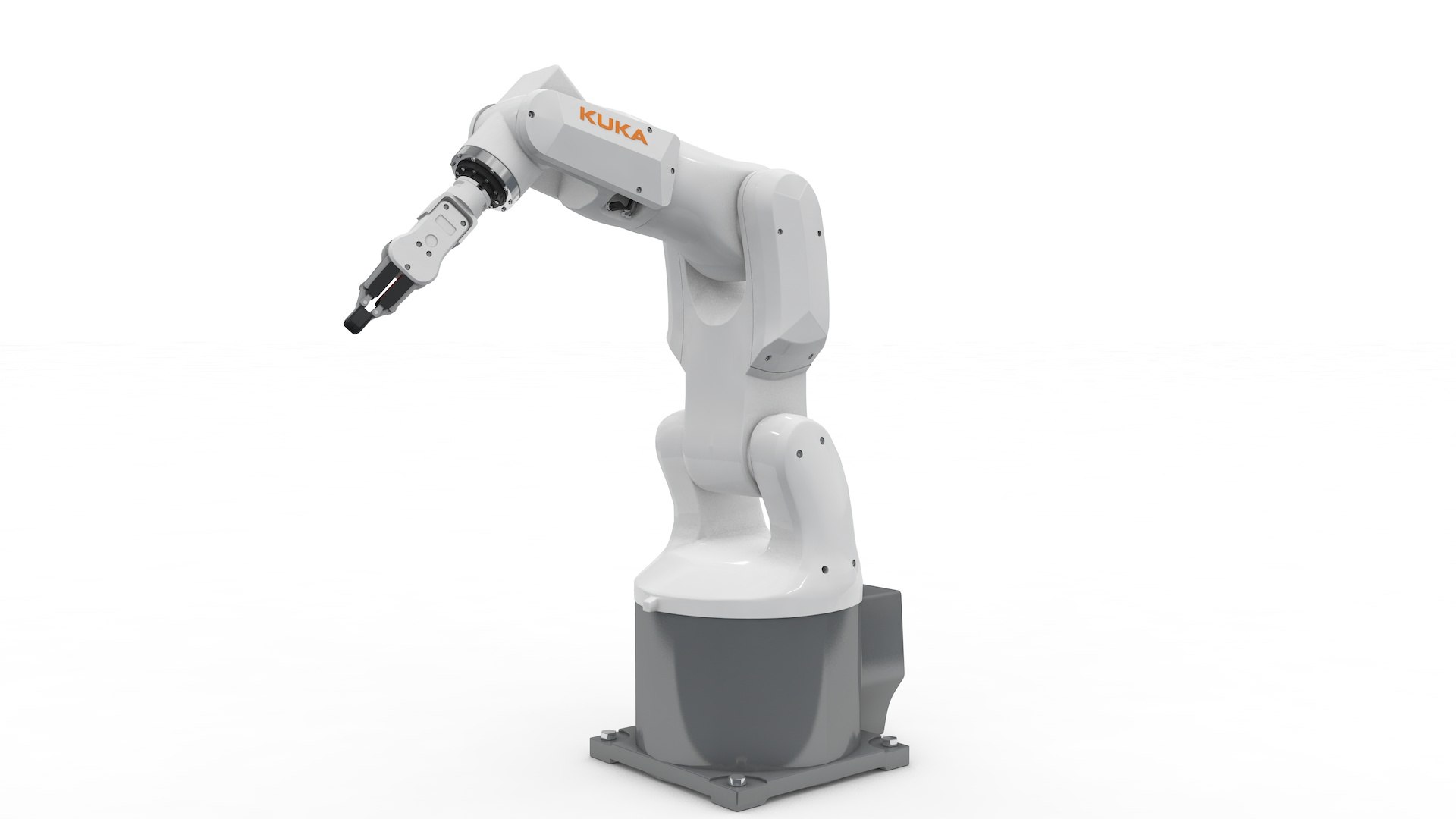 Robot Arm Kuka Agilus KR3 540 model https://p.turbosquid.com/ts-thumb/m6/Z7UiJj/Da/kr3_540_0009/jpg/1620349896/1920x1080/fit_q87/b2dfb6424616ef80282238758034389020982f02/kr3_540_0009.jpg