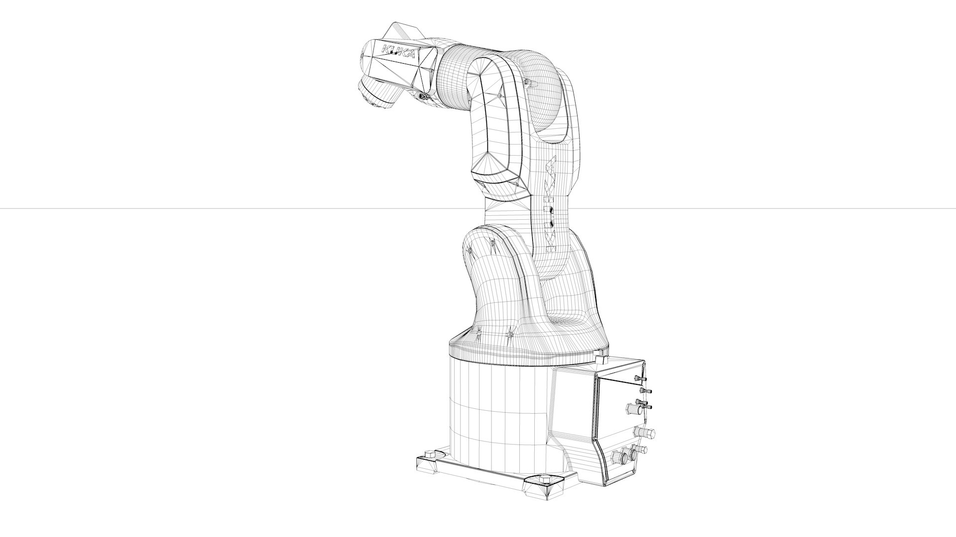 Robot Arm Kuka Agilus KR3 540 model https://p.turbosquid.com/ts-thumb/m6/Z7UiJj/GU/kr3_540wf0001/jpg/1620350182/1920x1080/fit_q87/4015830a78ecf1aa4323cd4216c3e97bb8e800f4/kr3_540wf0001.jpg