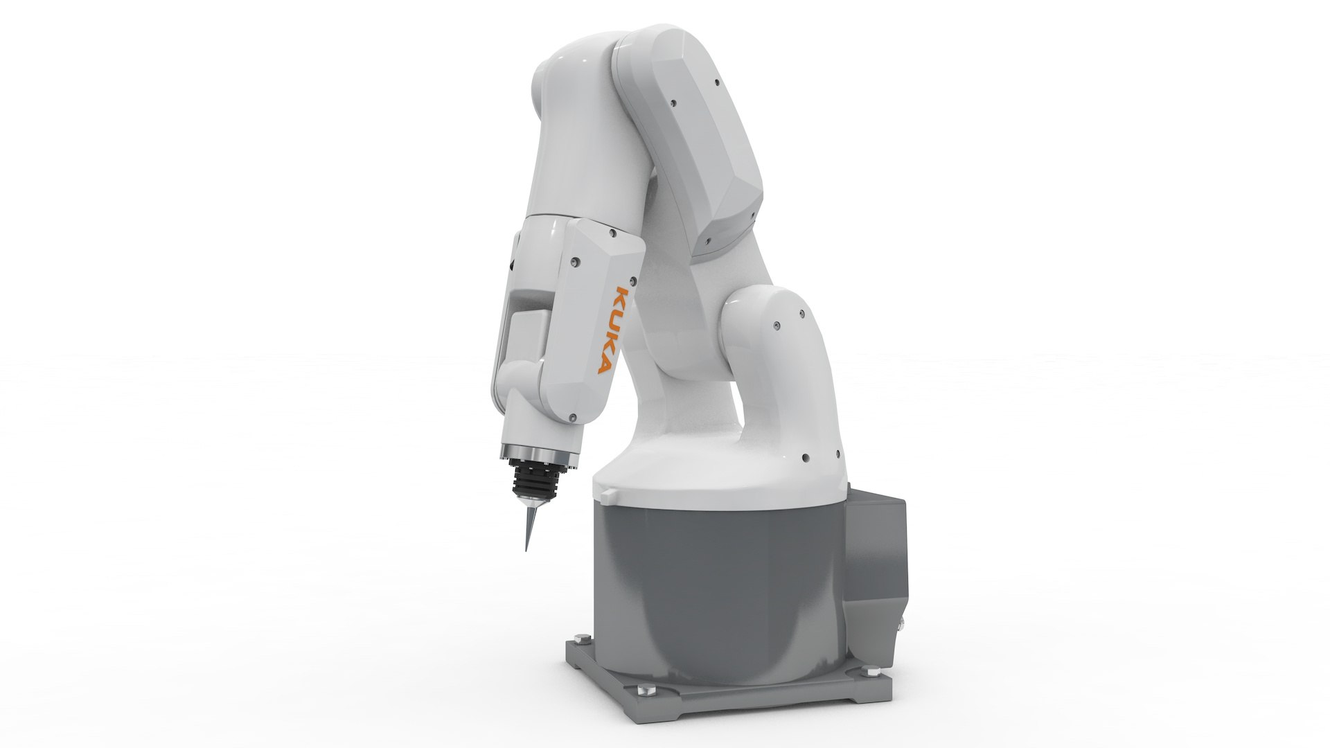 Robot Arm Kuka Agilus KR3 540 model https://p.turbosquid.com/ts-thumb/m6/Z7UiJj/H9/kr3_540_0031/jpg/1620349893/1920x1080/fit_q87/8380d0d821deab85a204baa2ce0a975aa366dec5/kr3_540_0031.jpg