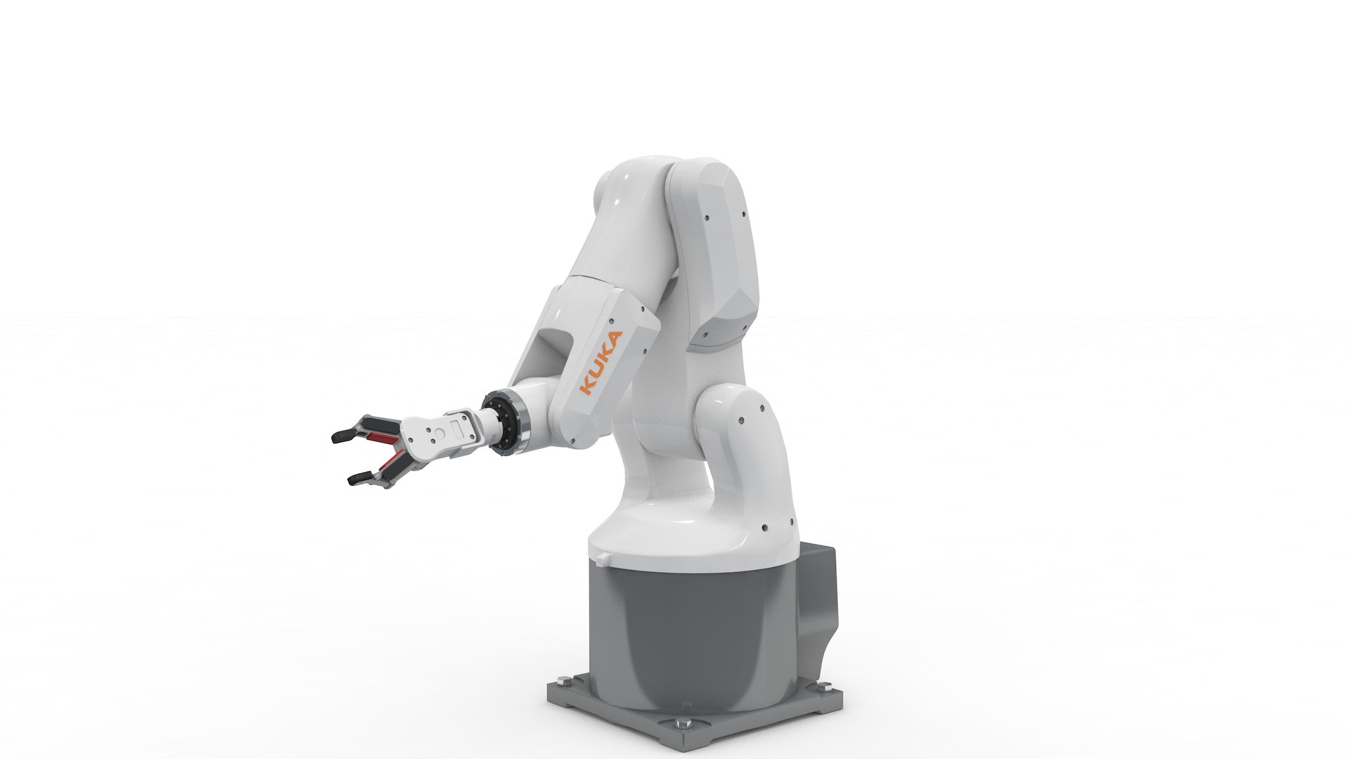 Robot Arm Kuka Agilus KR3 540 model https://p.turbosquid.com/ts-thumb/m6/Z7UiJj/So/kr3_540_0017/jpg/1620349898/1920x1080/fit_q87/febc2322ac073e2ef5b0c0247b3e3619de5acd53/kr3_540_0017.jpg