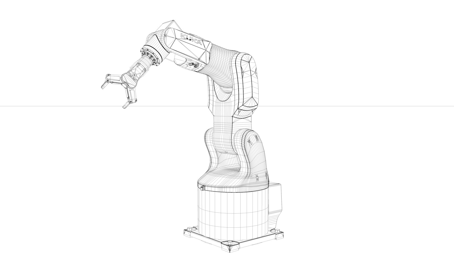 Robot Arm Kuka Agilus KR3 540 model https://p.turbosquid.com/ts-thumb/m6/Z7UiJj/tD/kr3_540wf0006/jpg/1620350181/1920x1080/fit_q87/c907785b59cde521ca23f784ea0e5ff36eb5b6fc/kr3_540wf0006.jpg