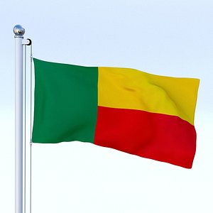 3d x flag pole