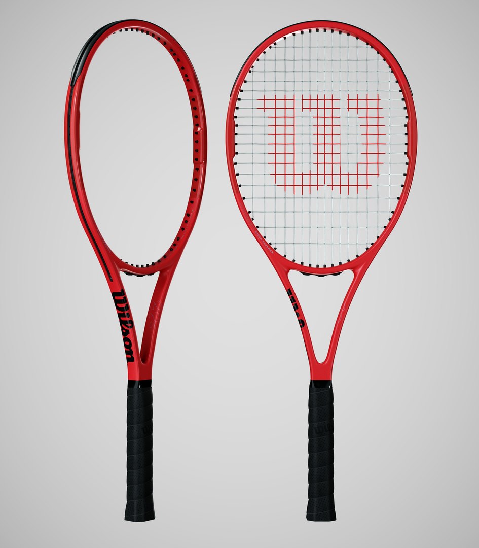 Wilson Pro Staff RF97 Autograph Red 3D Model - TurboSquid