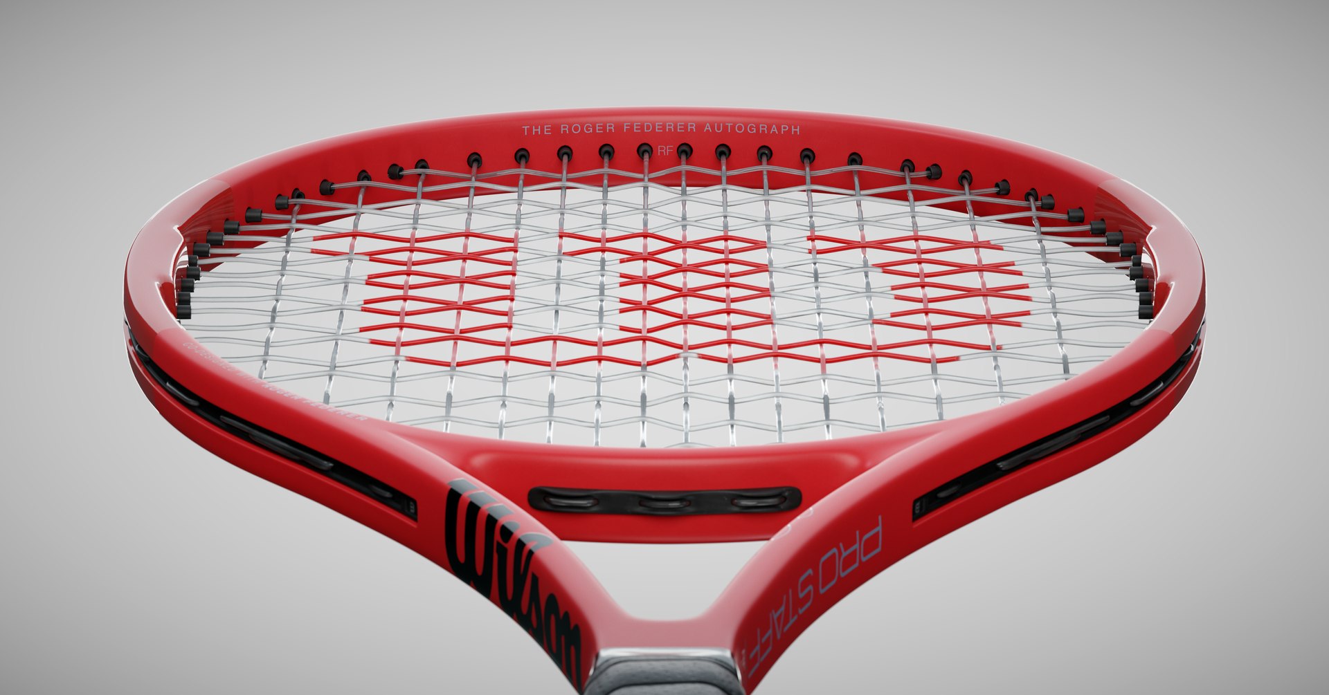 Raquette De Tennis Wilson Pro Staff RF97 V10 - Taille 4 1/2 - Rouge/noir - Occasion