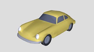 3D porsche 356c 1964 model