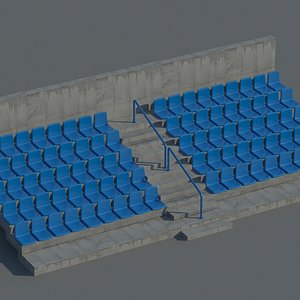 arena seats 3d model
