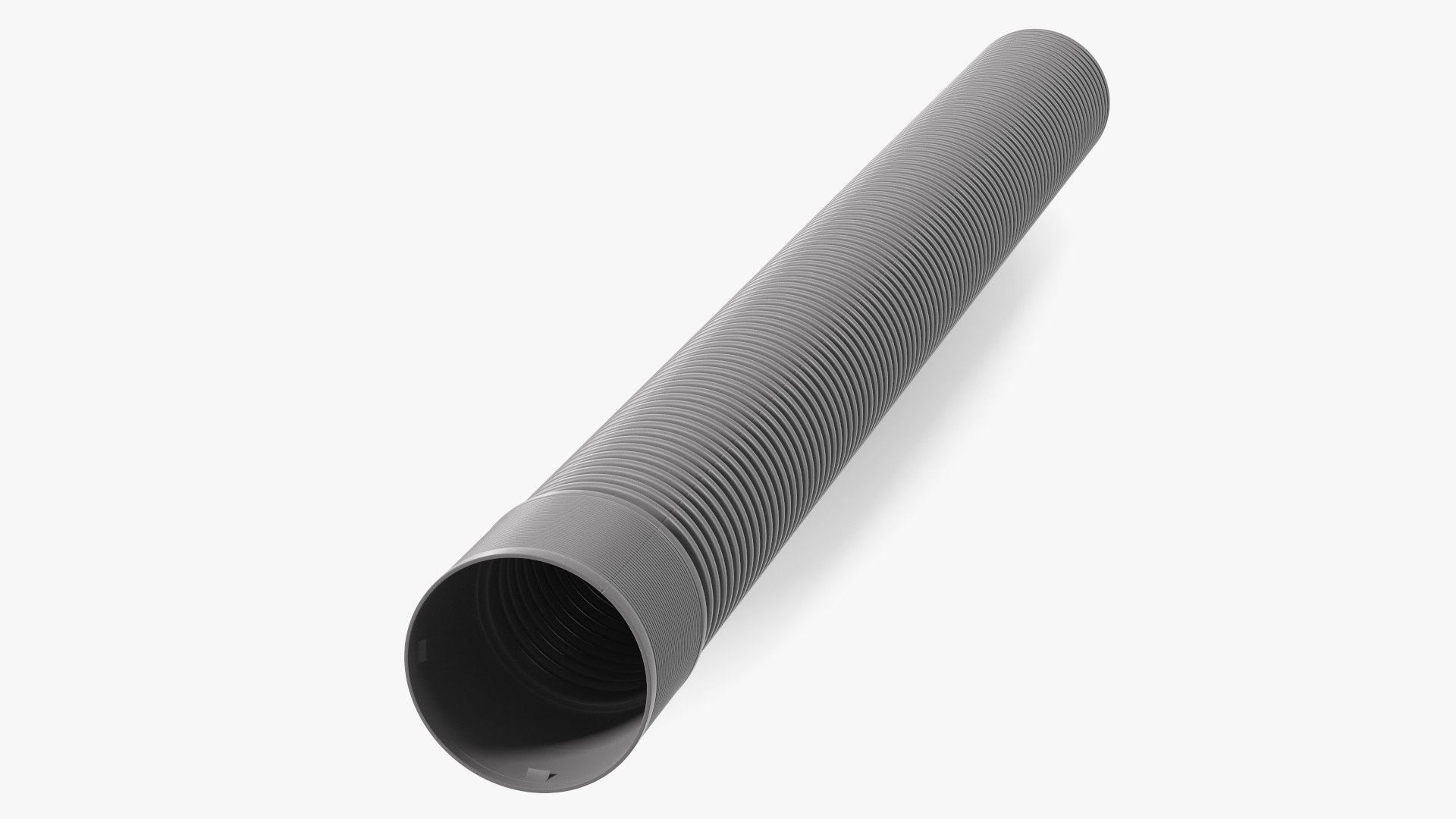 Sewage Pipe Grey 3D model preview
