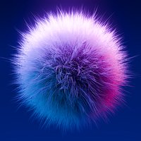 Fuzzy Sphere Particle Simulation - Procedural 3D Model