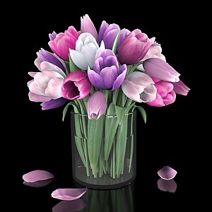 tulip flower 3D model