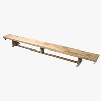 Gym PE Balance Bench Old and Worn