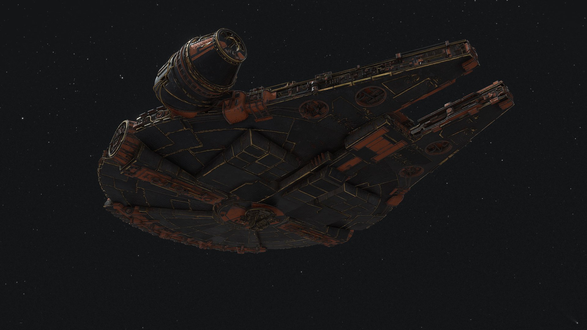 3D Millennium Falcon Star Wars Spacecraft - TurboSquid 1970213