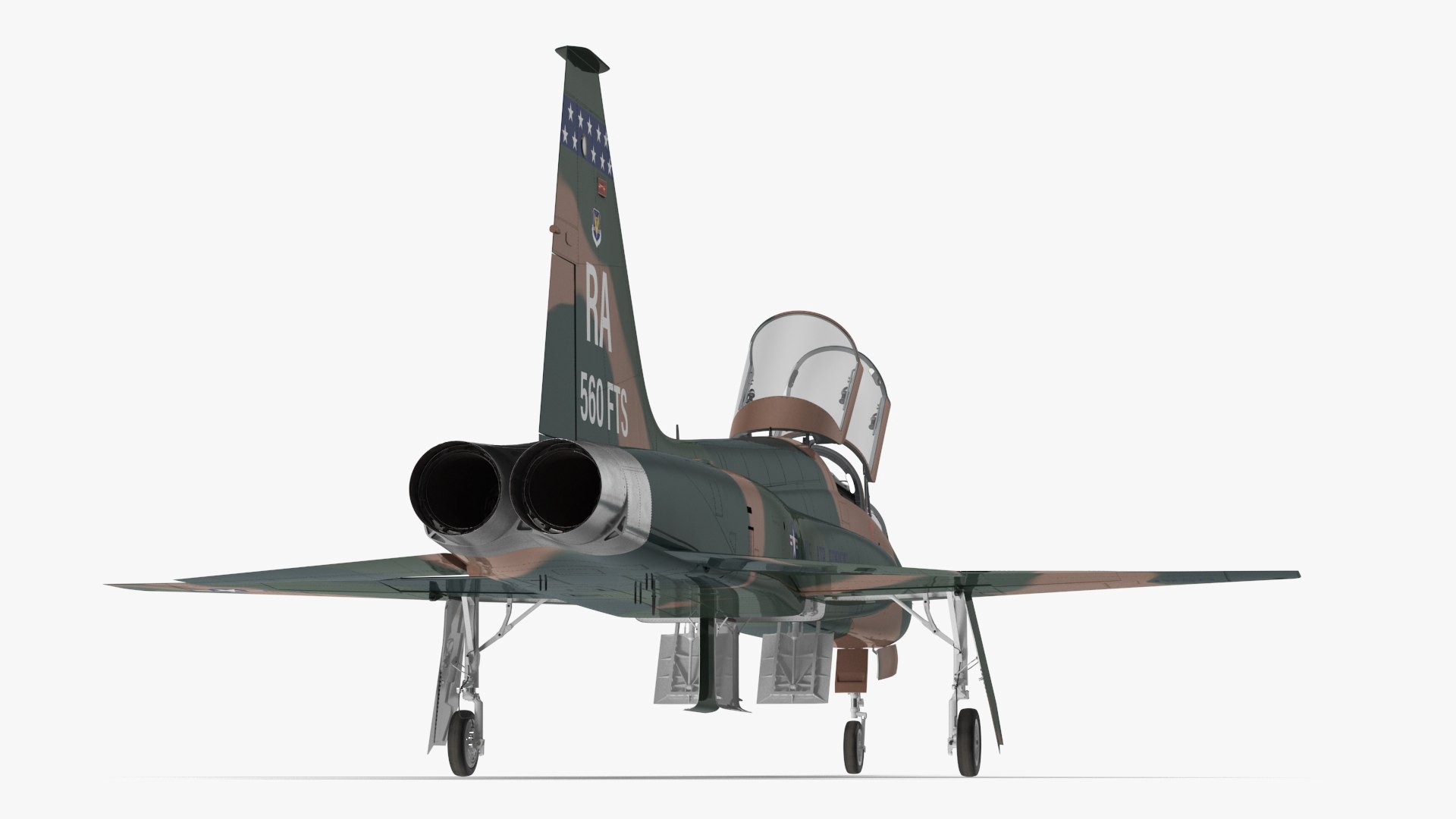 3D Military T-38 Talon Jet Trainer Camo https://p.turbosquid.com/ts-thumb/m7/6EHSrB/ZQ/militaryt38talonjettrainercamo3dmodel030/jpg/1708591169/1920x1080/fit_q87/21ab238ef6bea9564894c71a1f6e8efd90b8baaa/militaryt38talonjettrainercamo3dmodel030.jpg